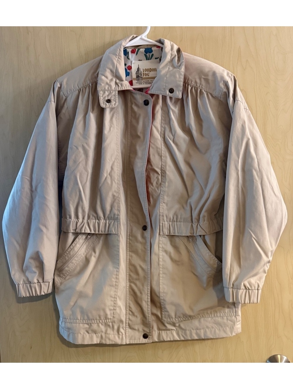 Vintage London Fog mid-length jacket Tan size medium